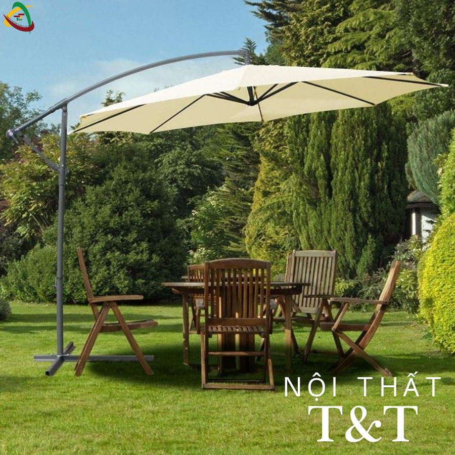 Review chi tiết các mẫu ô dù lệch tâm hot nhất năm từ Nội thất T&T